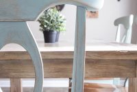 Distressed Duck Egg Dining Chairs: A Chic Update