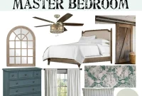 Here’s the original and the single, original title:

Rustic Retreat: A Modern Bedroom Design