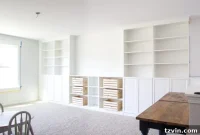 Custom IKEA Built-In Shelves Hack