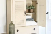 Vintage Inspired Shutter Cabinet Transformation