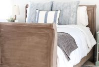 Weathered Wood Bed: A Painted Transformation