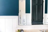 Teal Painted Bathroom Glow Up