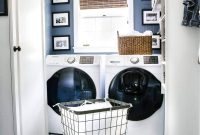 Bold Contrast Laundry Room Transformation
