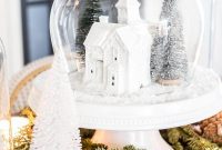 Magical Christmas Village Snow Globe Display