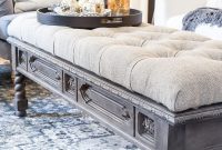 Upcycled Coffee Table Ottoman Bench
