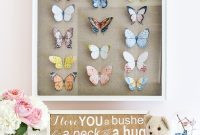 Handcrafted Butterfly Exhibit Frame