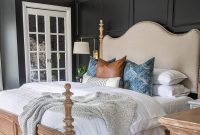 Moody Modern Vintage Master Bedroom Transformation