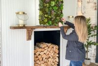 DIY Wall Garden from Reclaimed Wood
