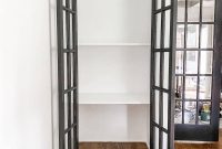 Simple Closet Transformation: Shelves and French Doors