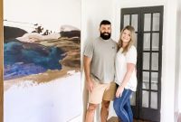 DIY Statement Piece: Oversized Wall Art from a Shower Curtain