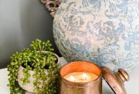 Thrifted Brass Canister Candle Makeover