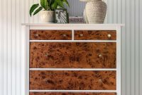 Transform Your IKEA Dresser with Faux Burl Wood Contact Paper