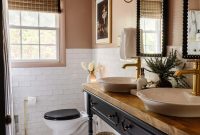 Black and Pink Bathroom Four Day Glow Up