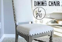 Easy No-Sew Dining Chair Makeover