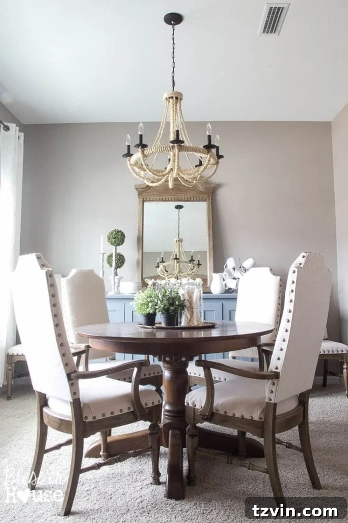 Media Console Transformed into a Stylish Buffet 12 Dining Room Chairs and Buffet Table | Bless'er House