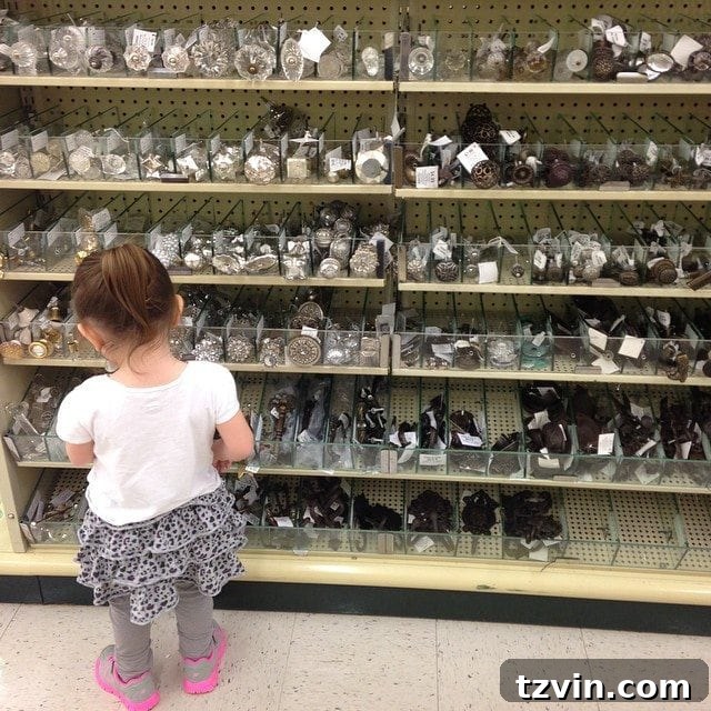 Media Console Transformed into a Stylish Buffet 4 Hobby Lobby Hardware Hunting with Olivia | Bless'er House