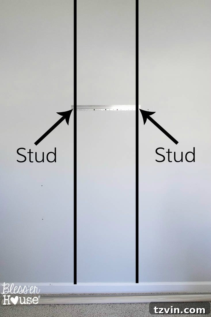 Mirror hanging on the wall
