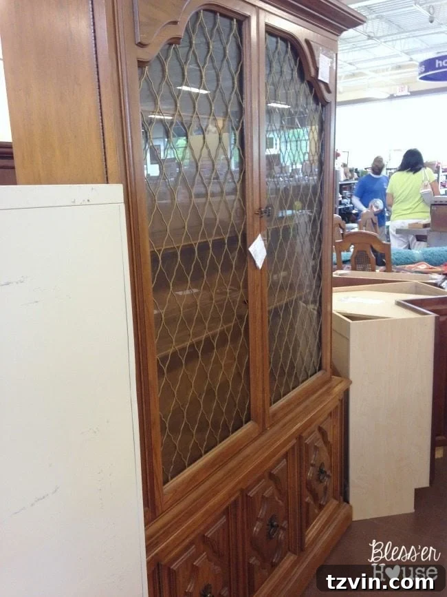 Goodwill Gold: Professional Shoppers Share Their Top Thrift Hacks 15 12 Goodwill Shopping Secrets Revealed | Bless'er House - this china cabinet was stashed away in a Goodwill near me. There's so much you can do to repurpose and upgrade this kind of furniture - and for SO cheap!