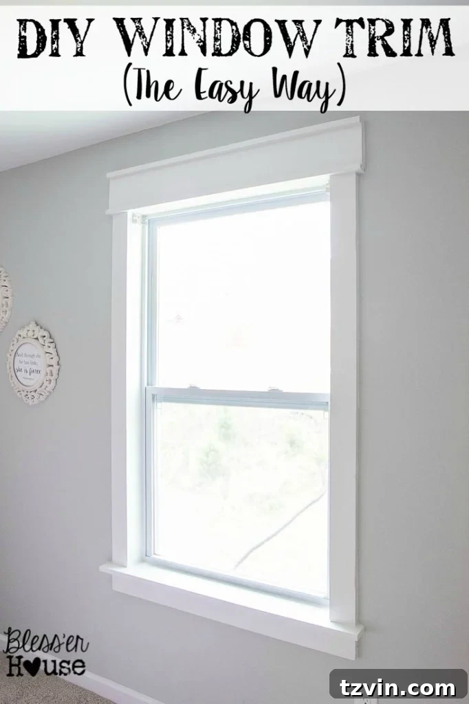 DIY Window Trim the easy way without any miter cuts