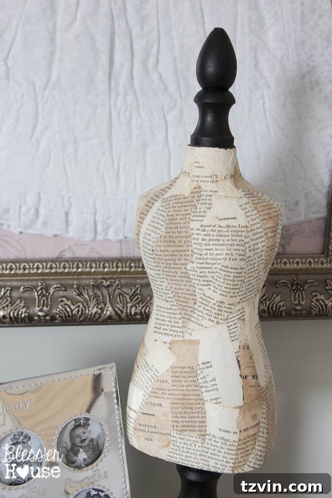 Our Prima Ballerina's Dream Bedroom Transformation 20 Cute miniature dress form on a child's dresser, adding vintage charm