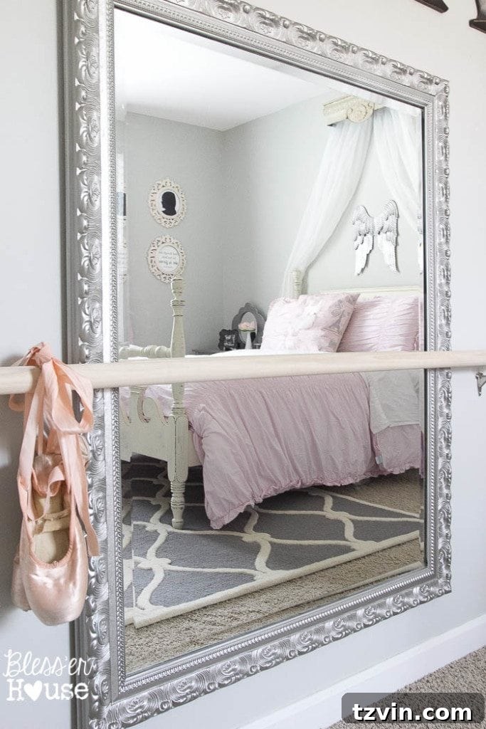 Our Prima Ballerina's Dream Bedroom Transformation 34 Completed ballerina bedroom makeover, showcasing sentimental decor