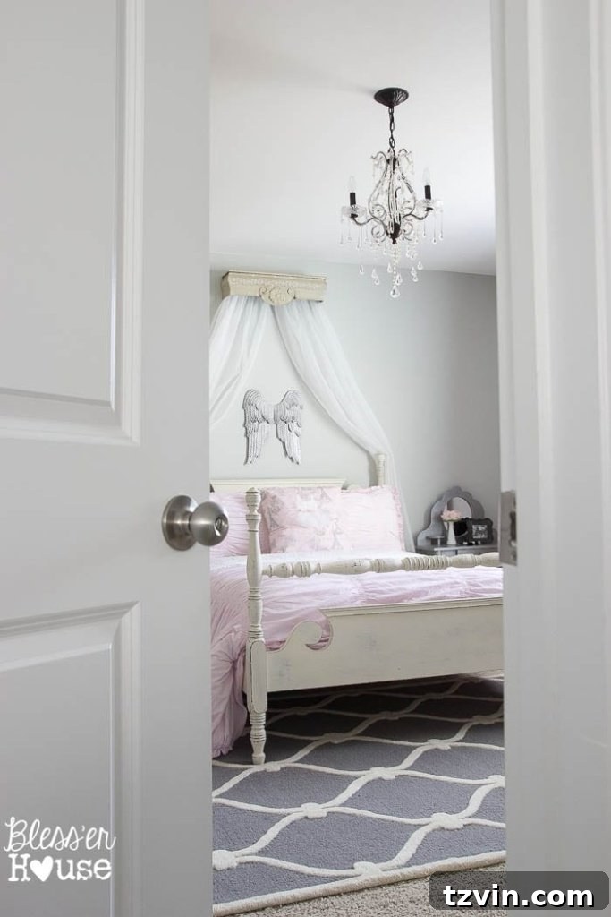 Our Prima Ballerina's Dream Bedroom Transformation 5 Ballerina Girl Bedroom Makeover Reveal: Completed room with ballet theme