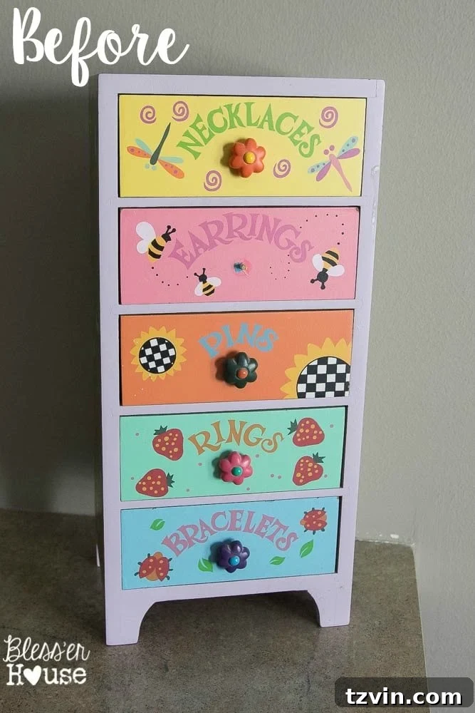 Industrial Office Supply Organizer From an Old Jewelry Box | Bless'er House