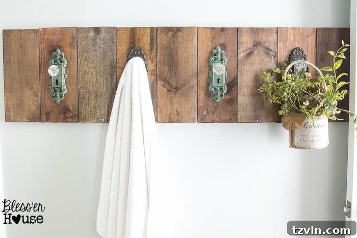 DIY Antique Door Knob Towel Rack | Bless'er House