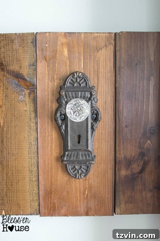 DIY Antique Door Knob Towel Rack | Bless'er House