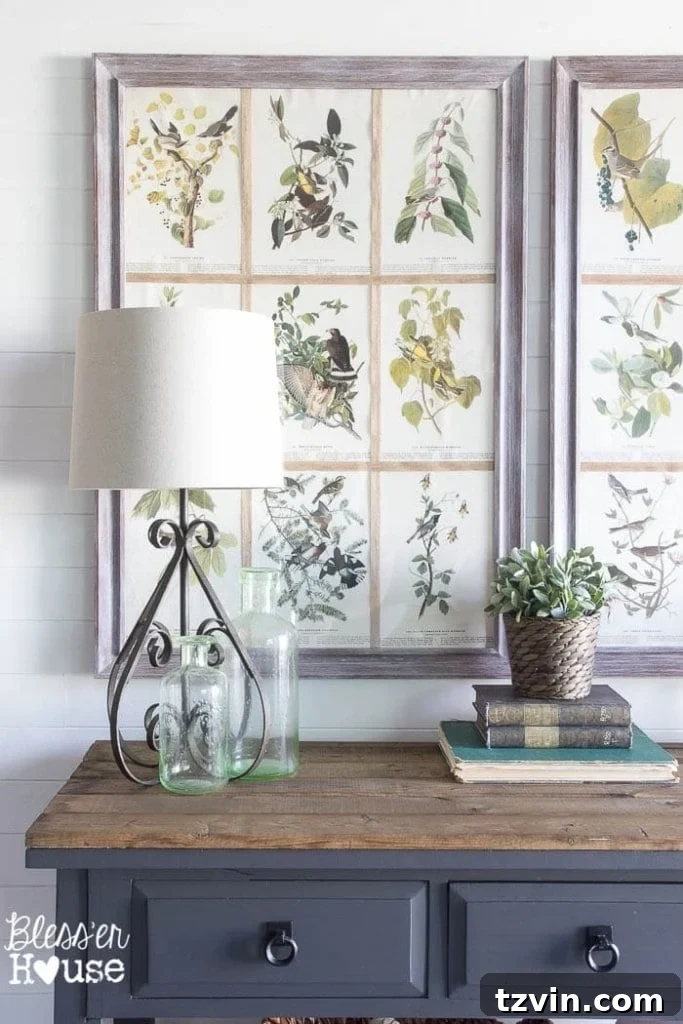 Foyer Transformation: Console Table Refresh 13 Scroll Lamp