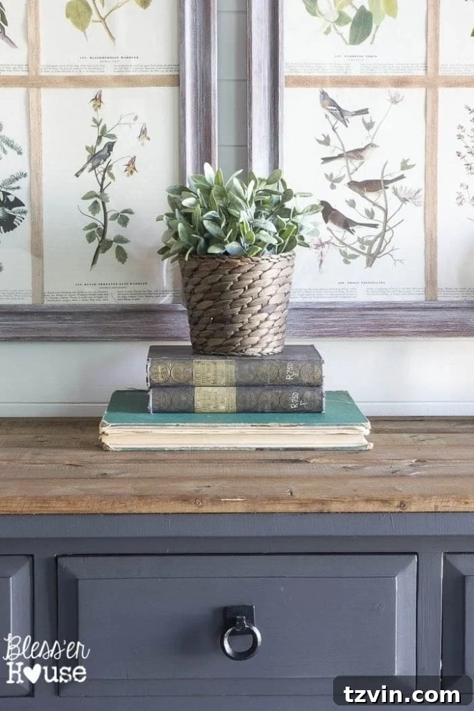 Foyer Transformation: Console Table Refresh 7 Decorated Console Table