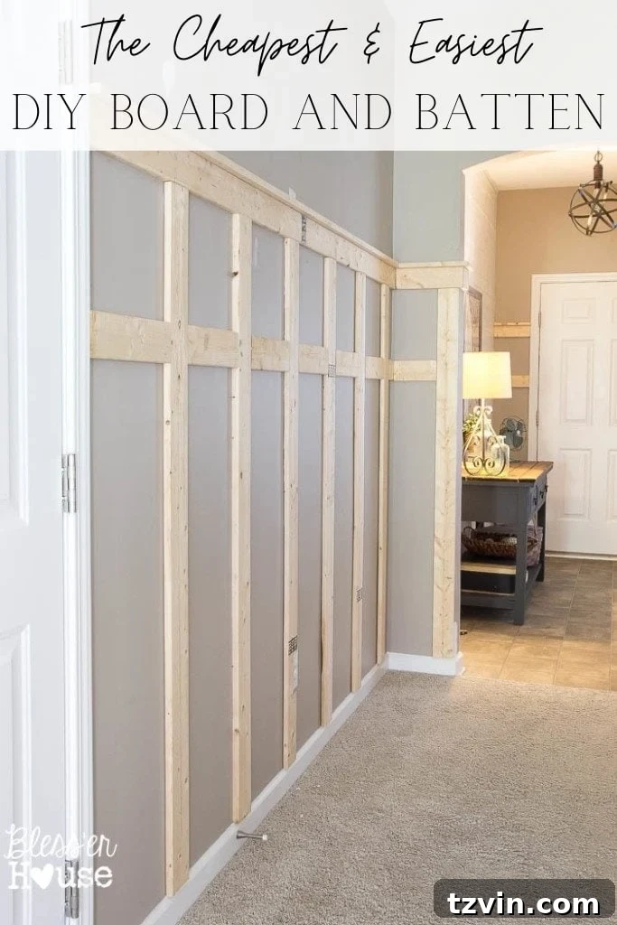 DIY Board and Batten Wall