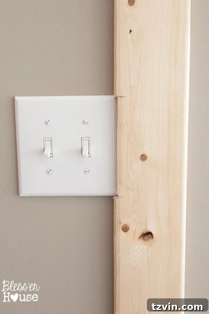 Notch out light switches with a jigsaw