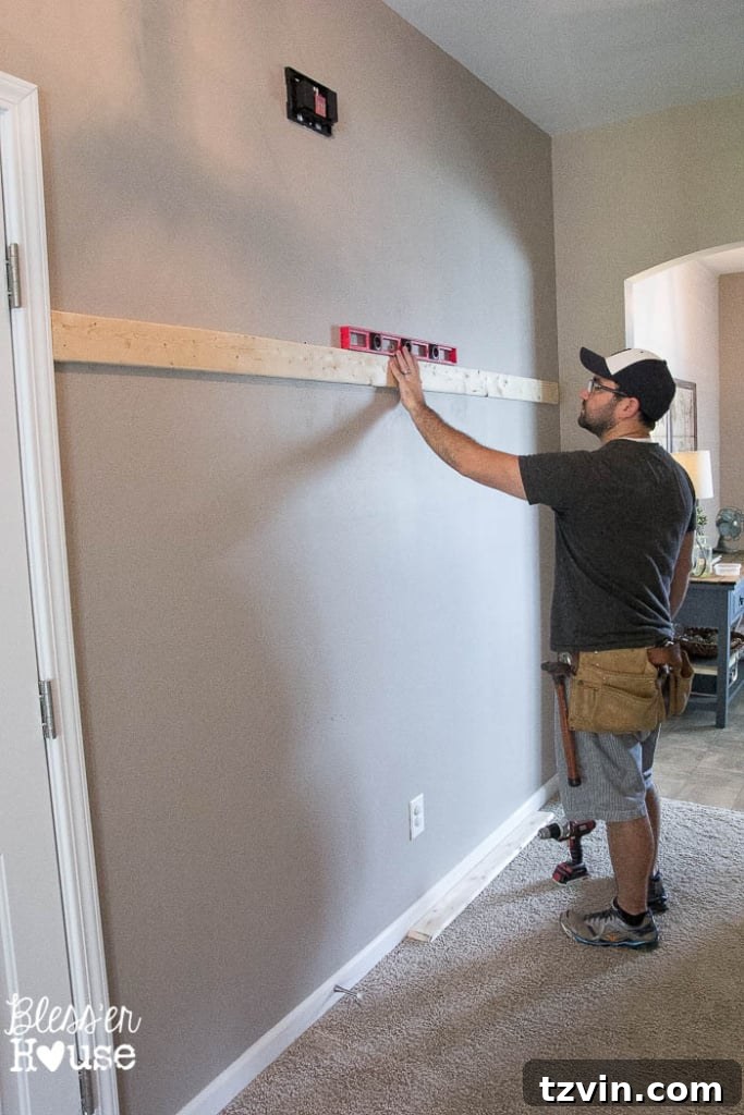 Checking board to be sure its level