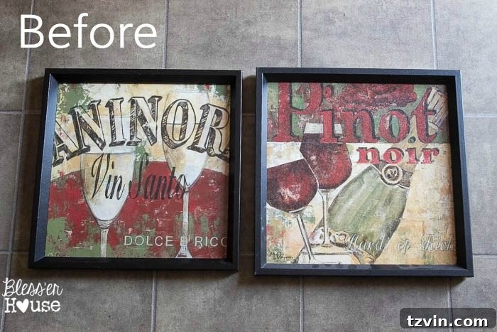 DIY Typography Signs from Cast-Off Art