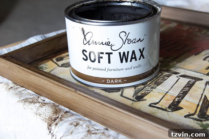 Applying Dark Wax