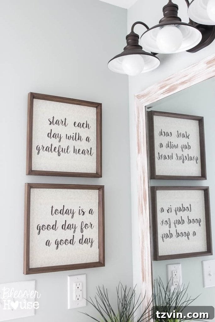 Finished Typography Sign