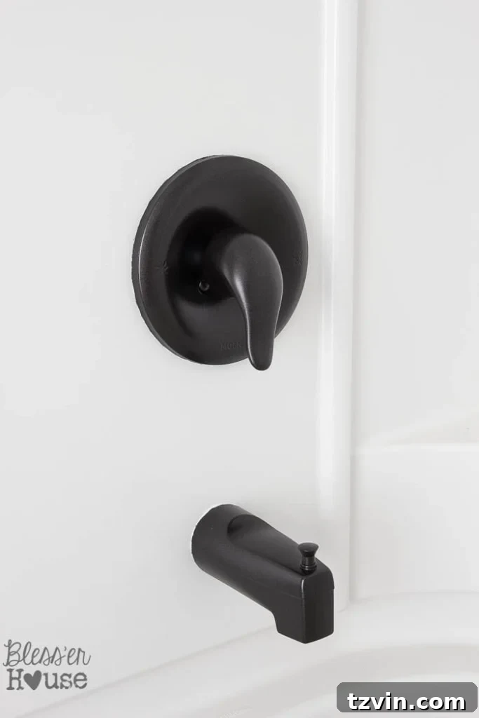 Revamp Your Bathroom Fixtures with Spray Paint 15 spray painted faucet