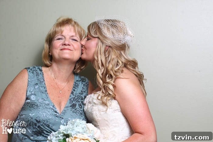 Lakeside Love Story: From Then to Forever 18 Bride with mother