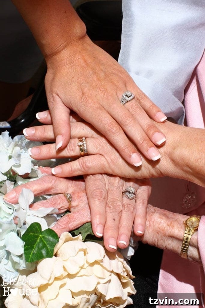 Lakeside Love Story: From Then to Forever 19 Four generation ring shot