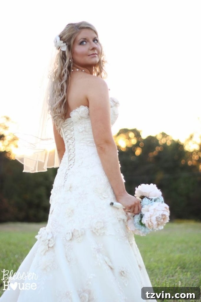 Lakeside Love Story: From Then to Forever 5 Bride smiling