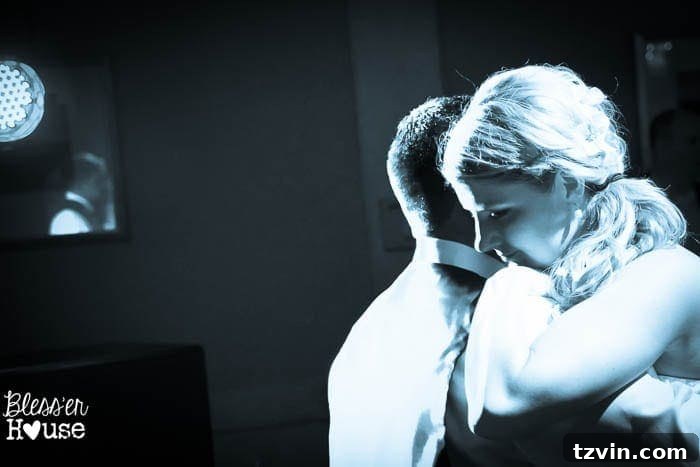 Lakeside Love Story: From Then to Forever 50 Bride and groom dancing