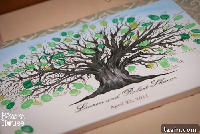 Lakeside Love Story: From Then to Forever 9 Guestbook tree
