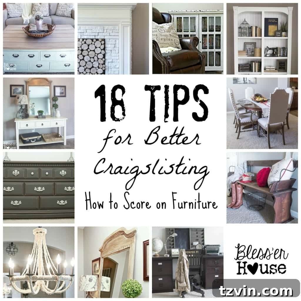 Expert tips for finding furniture deals on Craigslist.
