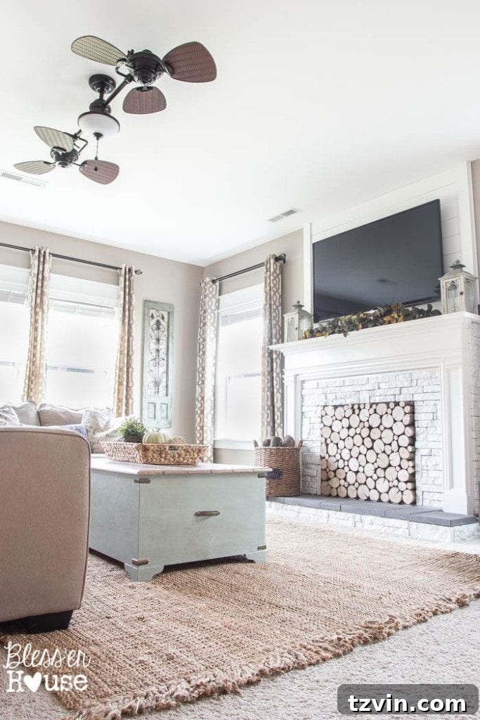 My 'as is' jute rug success story for the living room.