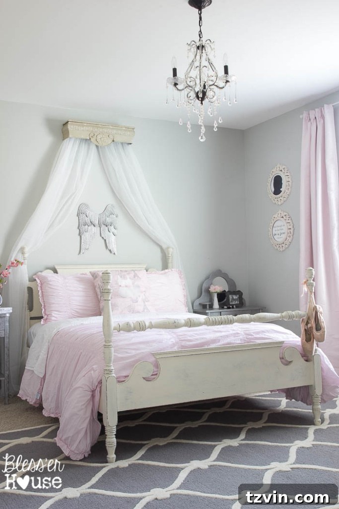 Unlock Designer Paint Colors for Less 10 Olivia's bedroom with Benjamin Moore Grey Owl paint
