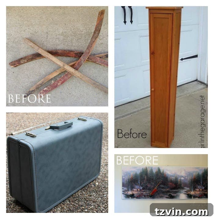 Vintage Military Trunk Transformation 13 Trash to Treasure Tuesday Blog Hop | DIY Furniture Projects