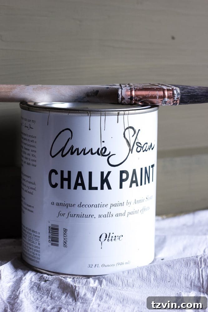 Vintage Military Trunk Transformation 6 Painting a Vintage Trunk with Chalk Paint | DIY Furniture