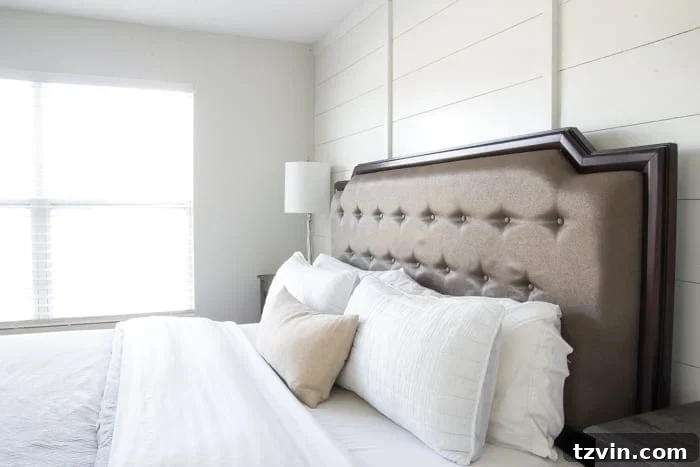 The Big Reveal: Our DIY Planked Board and Batten Accent Wall Transformation 4 DIY Planked Board and Batten Focal Wall Reveal | blesserhouse.com