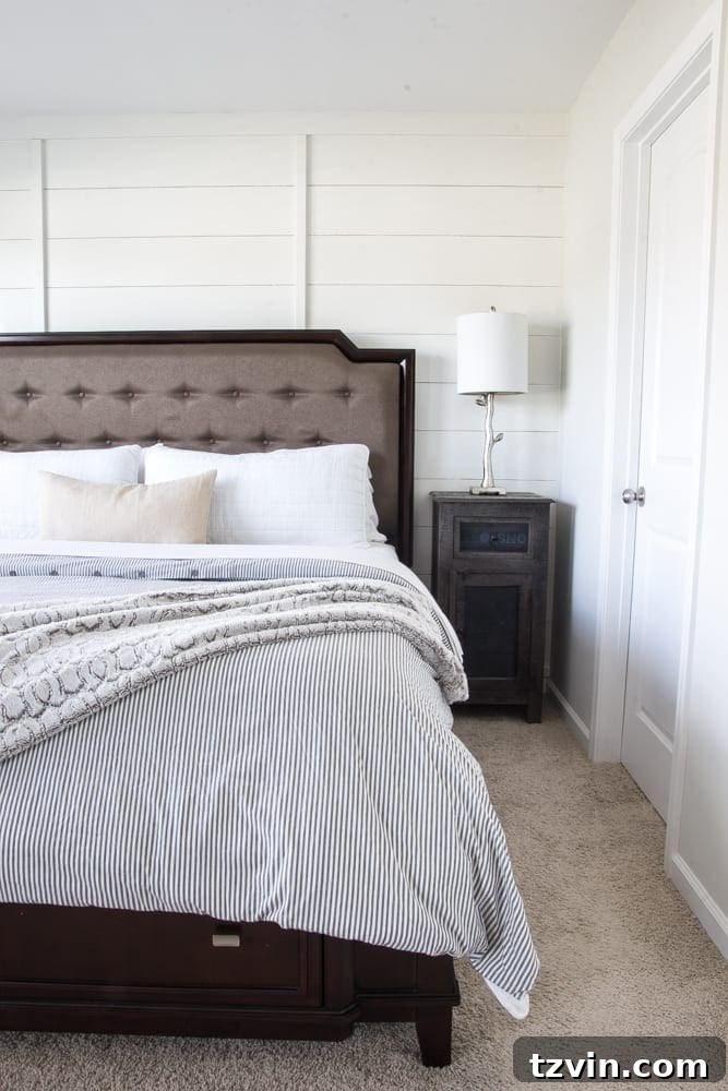 The Big Reveal: Our DIY Planked Board and Batten Accent Wall Transformation 5 DIY Planked Board and Batten Focal Wall Reveal | blesserhouse.com